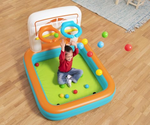 Bestway Bestway 52728 Basen dmuchany wielofunkcyjny z piłeczkami Koszykówka Piłeczki i Piłka nożna 1.20m x 1