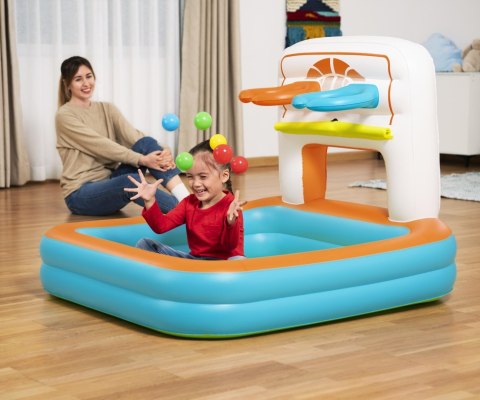 Bestway Bestway 52728 Basen dmuchany wielofunkcyjny z piłeczkami Koszykówka Piłeczki i Piłka nożna 1.20m x 1