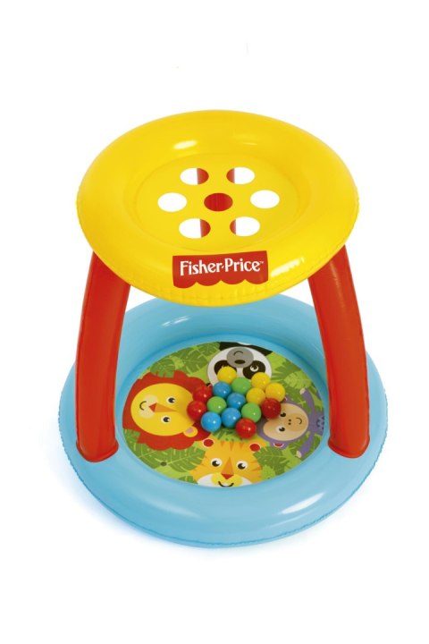 Bestway Bestway 93541 Fisher Price Basenik z daszkiem i piłkami Animal Friends