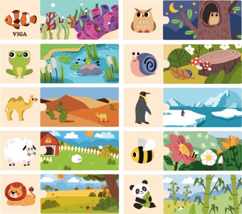 Viga Viga 44675 Drewniane puzzle - Mój dom