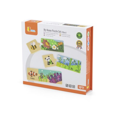 Viga Viga 44675 Drewniane puzzle - Mój dom