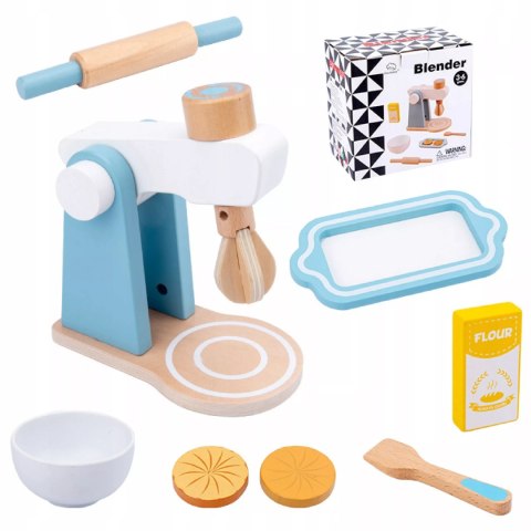 Drewniany Mikser Kuchenny dla Dzieci Akcesoria Zabawa w Gotowanie