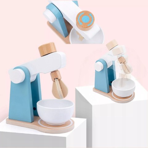 Drewniany Mikser Kuchenny dla Dzieci Akcesoria Zabawa w Gotowanie