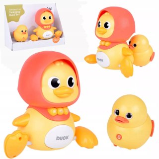 Interaktywna kaczka z maluchem na magnes dla dzieci nauka raczkowania