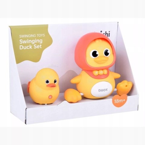 Interaktywna kaczka z maluchem na magnes dla dzieci nauka raczkowania