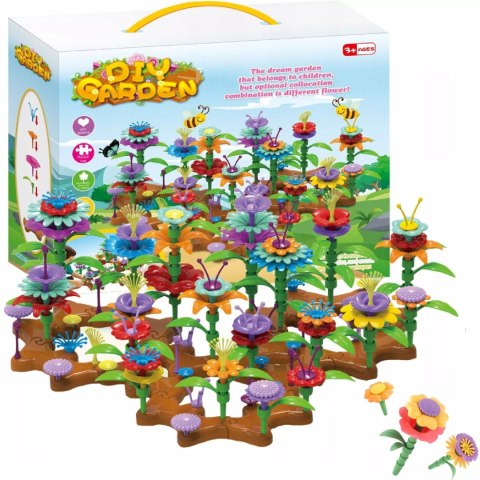 Kreatywny Ogródek klocki konstrukcyjne 148 El. Kwiaty Edukacyjne kwiatki