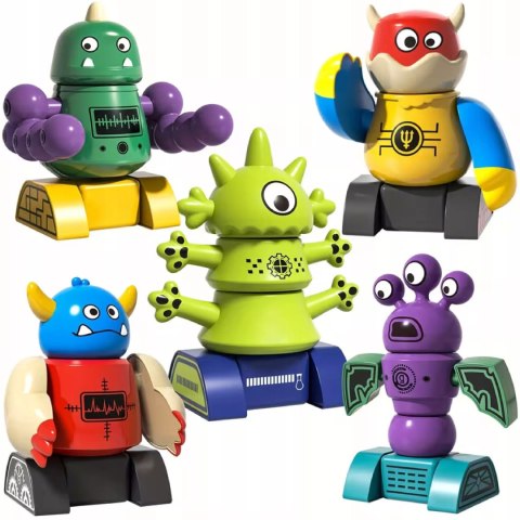 Luxma Magnetyczne Potwory Klocki Roboty dla dzieci 18m+ Zabawka Edukacyjna