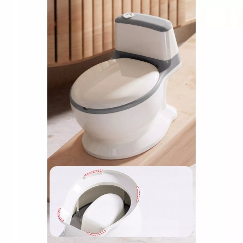 Nocnik toaleta dla Dzieci WC miękkie siedzisko wuciągany wkład dźwięki