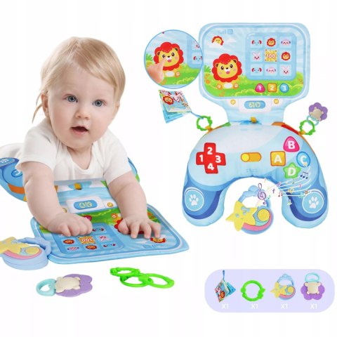 Poduszka Edukacyjna dla Niemowlaka Sensoryczna Zabawa Grzechotki Melodie