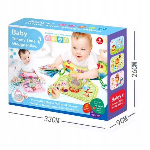 Poduszka Edukacyjna dla Niemowlaka Sensoryczna Zabawa Grzechotki Melodie