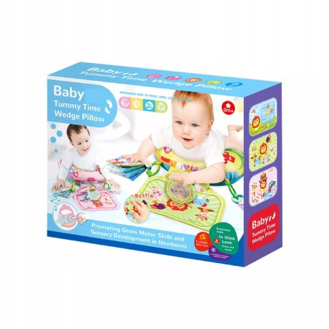 Poduszka Edukacyjna dla Niemowlaka Sensoryczna Zabawa Grzechotki Melodie