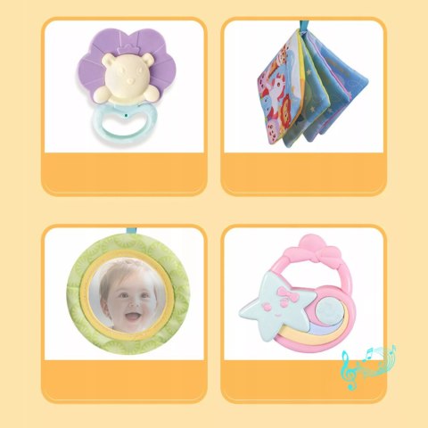 Poduszka Sensoryczna dla Niemowląt Edukacyjna z Panelem Grzechotką Melodie