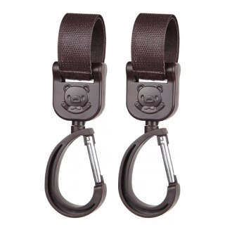 Uniwersalny zestaw 2 zaczepów uchwyt do wózka mocny hak na torbę zakupy