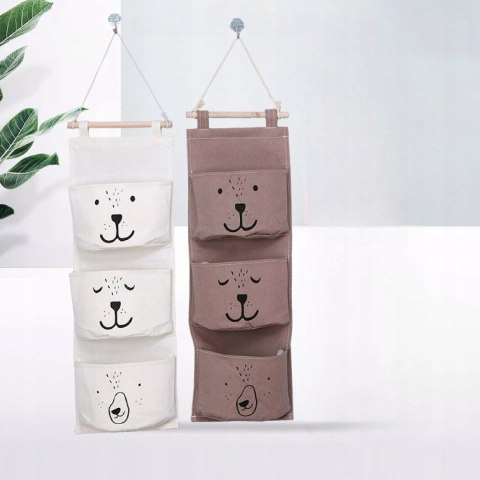 2x Organizer Wiszący do Pokoju Dziecka Kieszeń na Zabawki do łazienki 60 cm