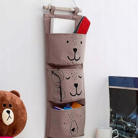 2x Organizer Wiszący do Pokoju Dziecka Kieszeń na Zabawki do łazienki 60 cm