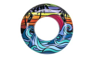 Bestway Bestway 36350 Koło do pływania z uchwytami Fale 91cm