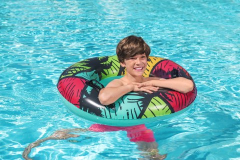 Bestway Bestway 36350 Koło do pływania z uchwytami Palmy 91cm