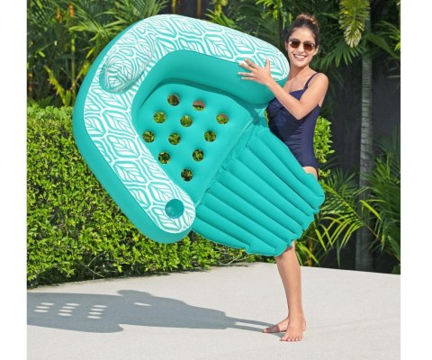 Bestway Bestway 43719 Fotel Leżak do pływania z oparciem Miętowy 1.45m x 1.2m