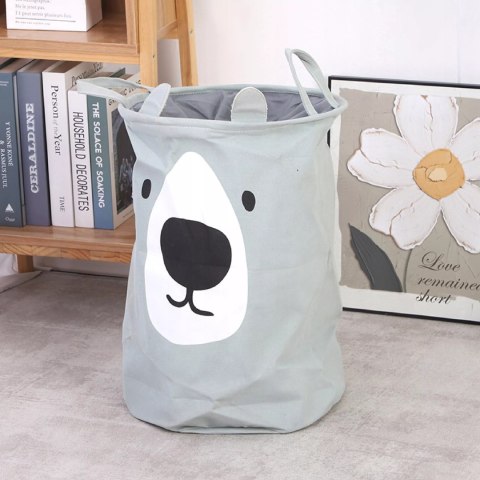 Kosz na zabawki ubrania dla dzieci 63L zamykany duży pojemnik organizer