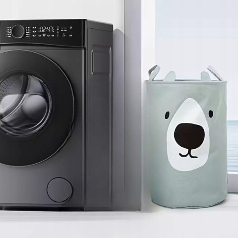 Kosz na zabawki ubrania dla dzieci 63L zamykany duży pojemnik organizer