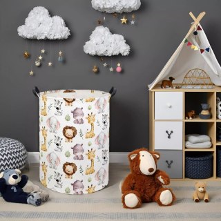 Luxma Kosz organizer na zabawki 40x50 cm dla dzieci do pokoju dziecięcego