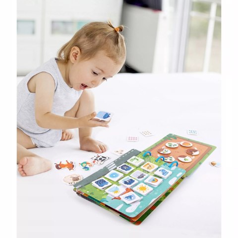 Książeczka Montessori Farma na rzepy DIY Edukacyjna i Kreatywna dla dzieci