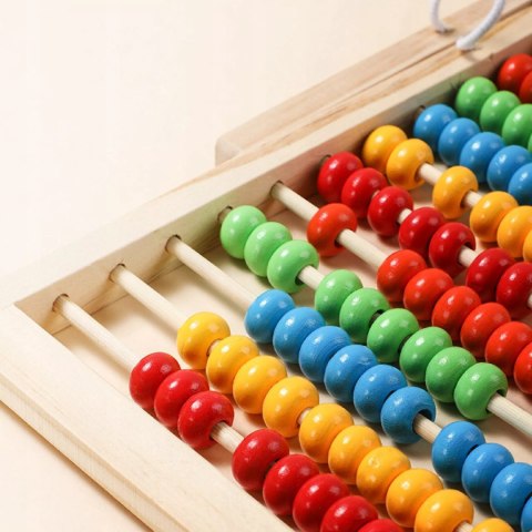 Liczydło Drewniane Stojące Edukacyjne dla Dzieci Nauka Liczenia Matematyki
