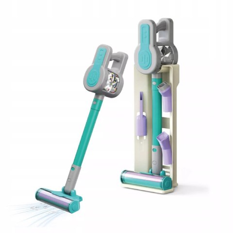 Odkurzacz dla Dzieci Pionowy + Stacja Zestaw do Sprzątania 3 Ssawki Dźwięki