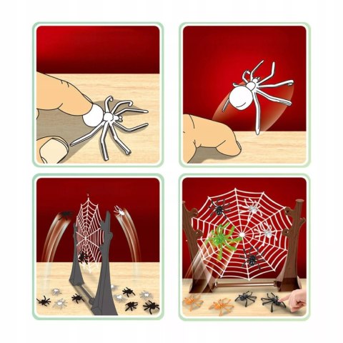 Skaczące Pająki Gra Zręcznościowa dla Dzieci Rodziny 16 Pająków 2-4 graczy