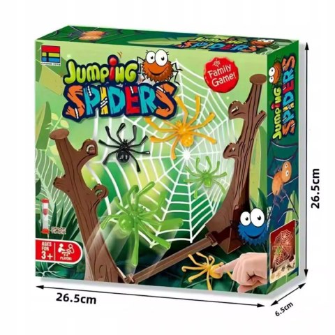 Skaczące Pająki Gra Zręcznościowa dla Dzieci Rodziny 16 Pająków 2-4 graczy