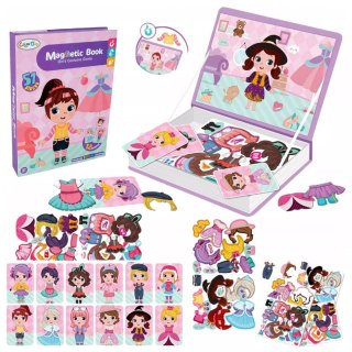 Układanka magnetyczna ubieranka dziewczynki kreatywne puzzle 51 magnesów