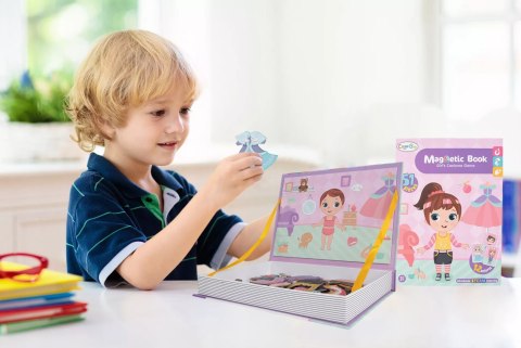 Układanka magnetyczna ubieranka dziewczynki kreatywne puzzle 51 magnesów