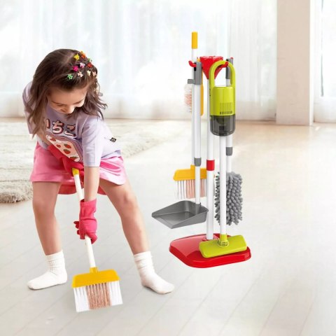Zestaw do Sprzątania Elektroniczny Odkurzacz Mop Wiaderko Akcesoria Stojak