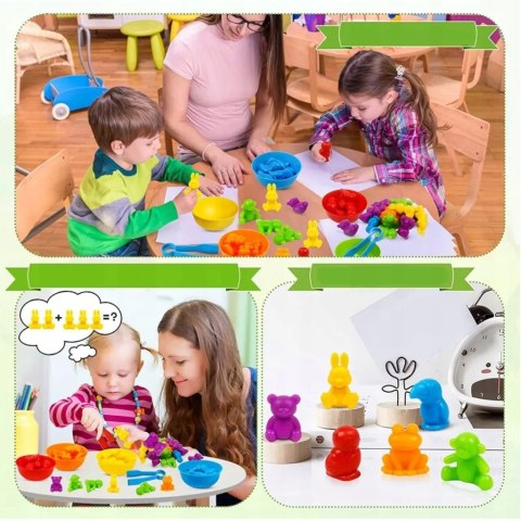 Luxma Gumowe zwierzątka gra sorter montesorri 2188-19