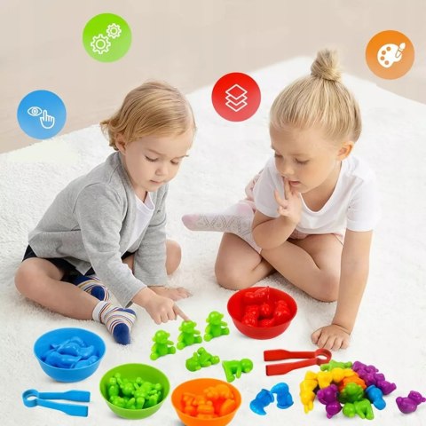Luxma Gumowe zwierzątka gra sorter montesorri 2188-19
