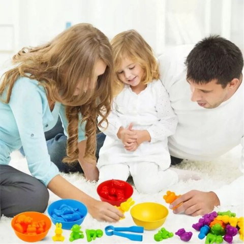 Luxma Gumowe zwierzątka gra sorter montesorri 2188-19