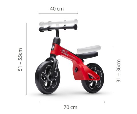 Qplay Qplay Rowerek Biegowy Tech Red