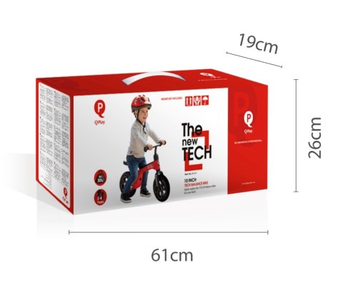 Qplay Qplay Rowerek Biegowy Tech Red