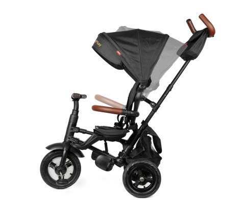 Qplay Qplay Rowerek Trójkołowy Rito Deluxe Rubber Black