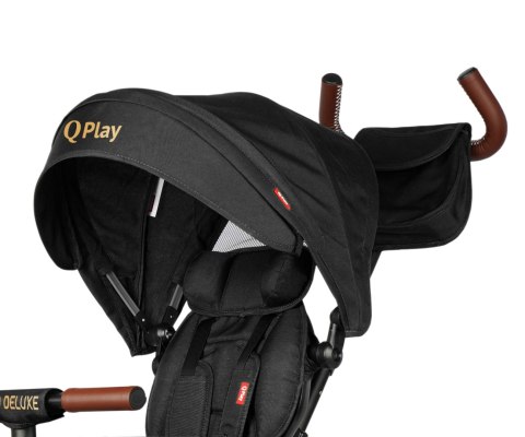 Qplay Qplay Rowerek Trójkołowy Rito Deluxe Rubber Black