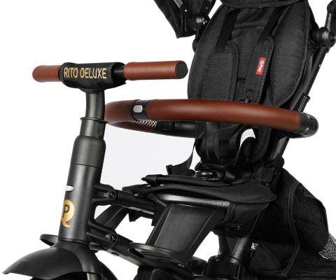 Qplay Qplay Rowerek Trójkołowy Rito Deluxe Rubber Black