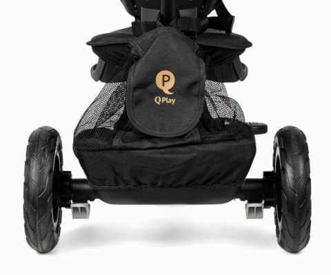 Qplay Qplay Rowerek Trójkołowy Rito Deluxe Rubber Black