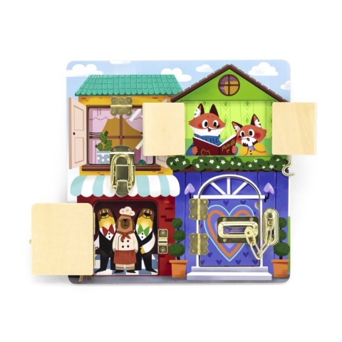 Viga Viga 44653 Tablica manipulacyjna otwórz i zamknij - Domek