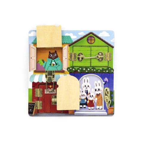 Viga Viga 44653 Tablica manipulacyjna otwórz i zamknij - Domek