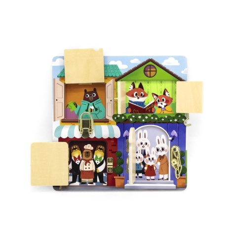 Viga Viga 44653 Tablica manipulacyjna otwórz i zamknij - Domek