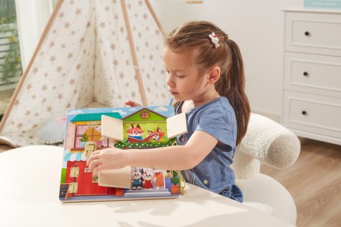 Viga Viga 44653 Tablica manipulacyjna otwórz i zamknij - Domek