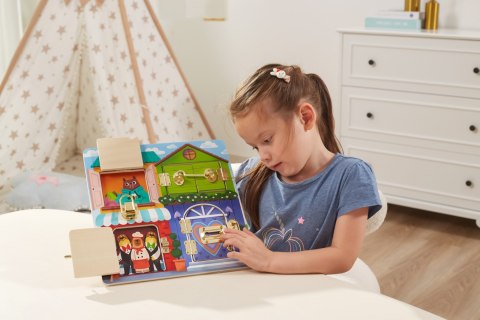 Viga Viga 44653 Tablica manipulacyjna otwórz i zamknij - Domek