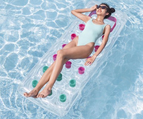 Bestway Bestway 43040 Dmuchany materac plażowy Biały mat 1.88m x 71cm