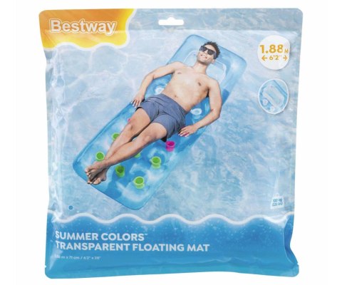 Bestway Bestway 43040 Dmuchany materac plażowy Niebieski mat 1.88m x 71cm