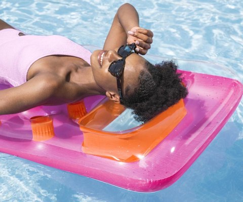 Bestway Bestway 43040 Dmuchany materac plażowy Różowy mat 1.88m x 71cm